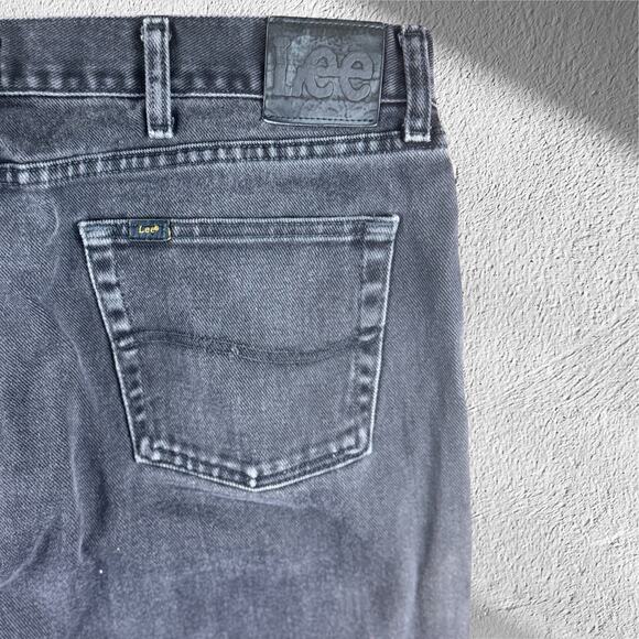 LEE Black Jeans Regular Fit Men's W38xL36 - Picture 5 of 5